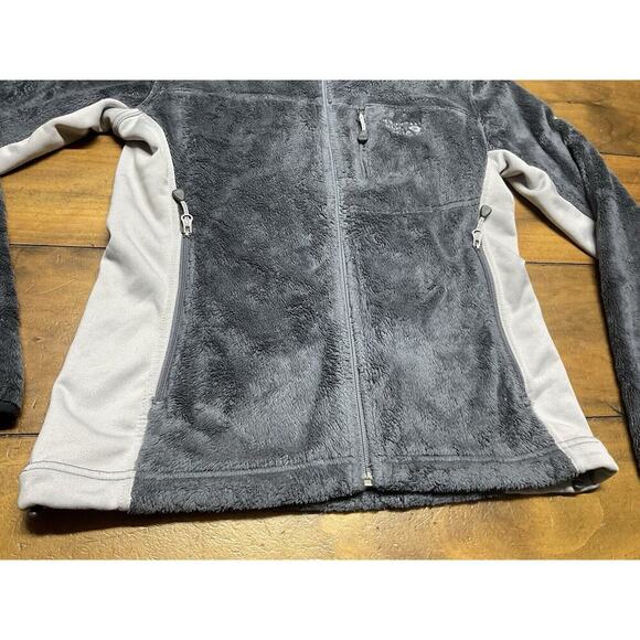 Mountain Hardwear Monkey Fleece Fuzzy Full Zip Jacket Womens Size XS Gray - Picture 3 of 9